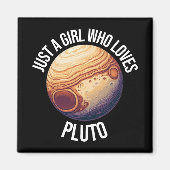 Gewoon een meisje dat van Pluto houdt Magneet (Voorkant)