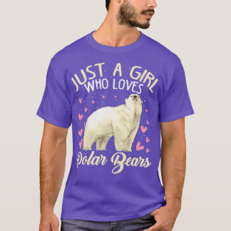 Gewoon een meisje dat van Polaire Beren houdt, poo T-shirt