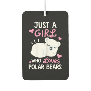 Gewoon een meisje dat van Polar Beren Dierenvriend Luchtverfrisser