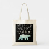Gewoon een meisje dat van Polar Beren houdt_Polar  Tote Bag (Achterkant)