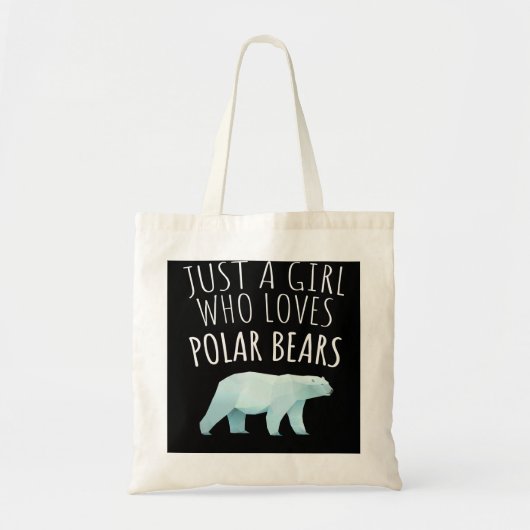 Gewoon een meisje dat van Polar Beren houdt_Polar  Tote Bag (Voorkant)