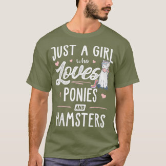 Gewoon een meisje dat van pony's en hamsters cadea t-shirt