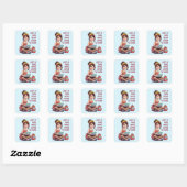 Gewoon een meisje dat van programmeren houdt vierkante sticker (Vel)