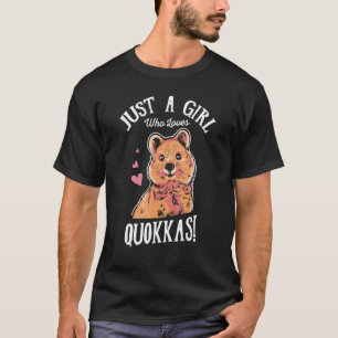 Gewoon een meisje dat van Quokkas Aussie Wildlife T-shirt