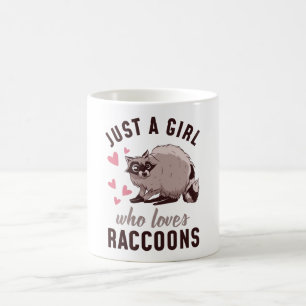 Gewoon een meisje dat van Raccoons houdt Koffiemok