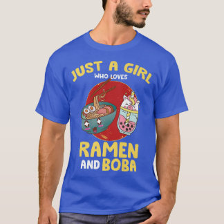Gewoon een meisje dat van Ramen en Boba houdt - Ka T-shirt