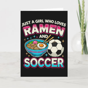 Gewoon een meisje dat van Ramen en Voetbal Houdt Kaart