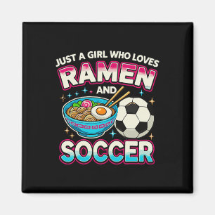 Gewoon Een Meisje Dat Van Ramen En Voetbal Houdt Magneet
