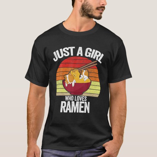 Gewoon een meisje dat van Ramen Hamster Sweater Gi T-shirt (Voorkant)