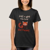 Gewoon een meisje dat van Red Panda houdt T-shirt (Voorkant)