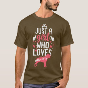 Gewoon een meisje dat van Rottweilers houdt T-shirt