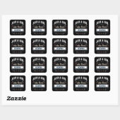 Gewoon een meisje dat van Rowing Funny Gifts houdt Vierkante Sticker (Vel)