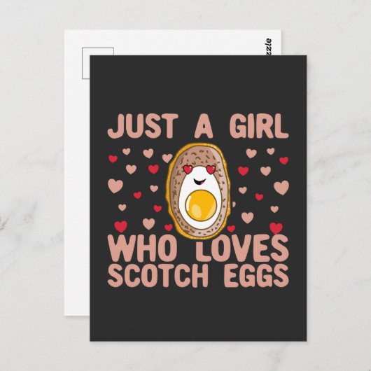 Gewoon een meisje dat van Scotch Eggs houdt Briefkaart (Voorkant / Achterkant)