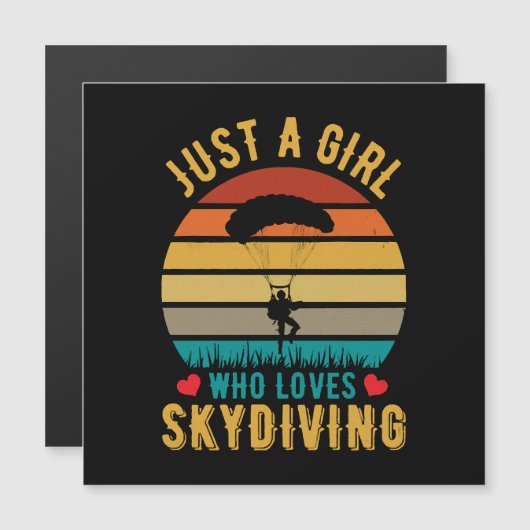 Gewoon een meisje dat van skydiving houdt (Voorkant / Achterkant)