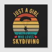 Gewoon een meisje dat van skydiving houdt (Voorkant)