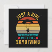 Gewoon een meisje dat van skydiving houdt (Voorkant)