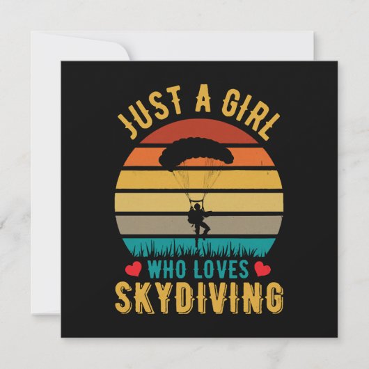 Gewoon een meisje dat van skydiving houdt (Voorkant)
