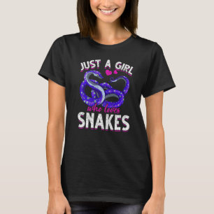 Gewoon Een Meisje Dat Van Slangen Houdt Reptiel Ho T-shirt