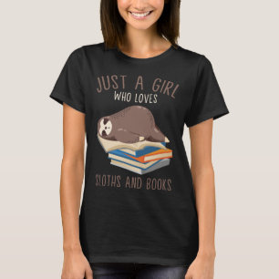 Gewoon een meisje dat van sloten houdt en Reader v T-shirt
