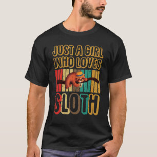 Gewoon een meisje dat van Sloth Donu2019t Herry Dr T-shirt