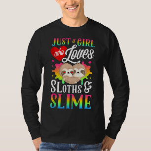 Gewoon een meisje dat van Sloths houdt en een dunn T-shirt