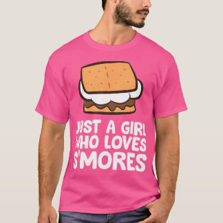 Gewoon een meisje dat van S'mores kamperen houdt T-shirt