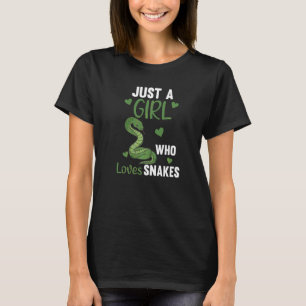 Gewoon een meisje dat van snakes houdt, die een sn t-shirt