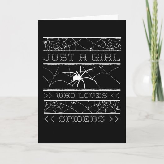 Gewoon een meisje dat van Spiders houdt, Ugly Hall Kaart (Voorkant)