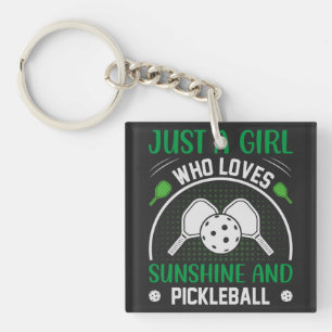 Gewoon een meisje dat van Sunshine houdt en Pickle Sleutelhanger