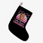 Gewoon een meisje dat van Tarsiers houdt. Kleine Kerstsok (Voorkant (Hangend))