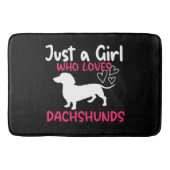 GEWOON EEN MEISJE DAT VAN TECKELS HOUDT BADMAT (Voorkant)