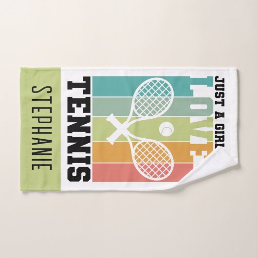 Gewoon een meisje dat van Tennis houdt | Tennis Pl Handdoek (Handdoek)