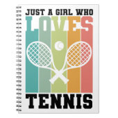 Gewoon een meisje dat van Tennis houdt | Tennis Pl Notitieboek (Voorkant)