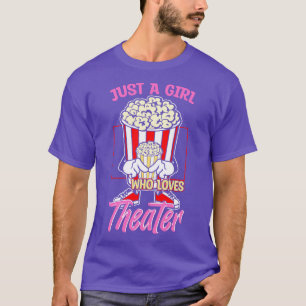 Gewoon een meisje dat van theater houdt t-shirt