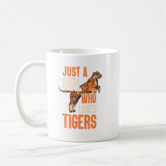 Gewoon een meisje dat van Tigers Tiger Safari houd Koffiemok