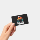 Gewoon een meisje dat van Titanic houdt Badge (Handheld)