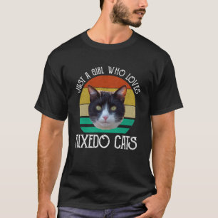 Gewoon een meisje dat van Tuxedo-katten houdt T-shirt