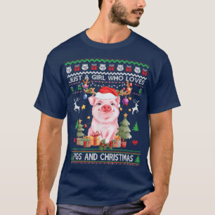 Gewoon een meisje dat van varkens houdt en van Ker T-shirt