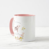Gewoon een meisje dat van varkens houdt | Monogram Mok (Voorkant links)