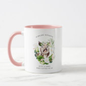 Gewoon een meisje dat van varkens houdt | Monogram Mok (Links)