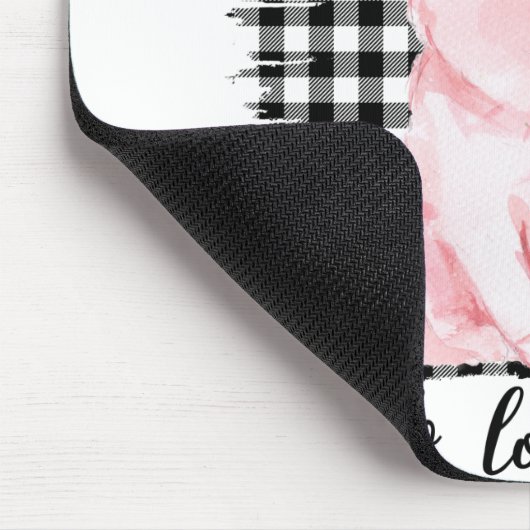 Gewoon een meisje dat van varkens houdt muismat (Hoek)