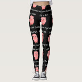 Gewoon een meisje dat van varkensvarkens houdt leggings (Voorkant)