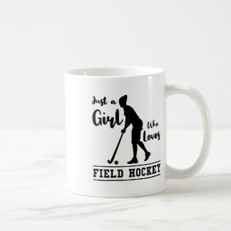 Gewoon een meisje dat van veldhockey houdt Veldhoc Koffiemok