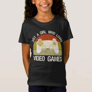 Gewoon een meisje dat van videogames houdt t-shirt