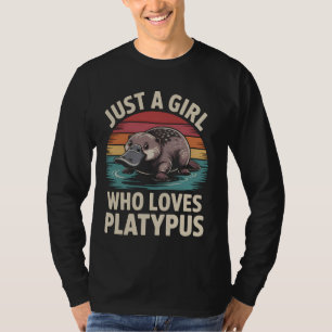 Gewoon Een Meisje Dat Van Vogelbekdier Grappig V V T-shirt