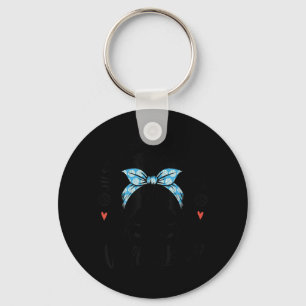 Gewoon een meisje dat van volleybalcadeautjes houd sleutelhanger