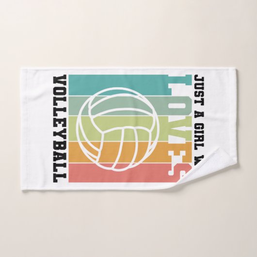 Gewoon een meisje dat van Volleyball houdt Handdoek (Handdoek)