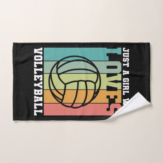 Gewoon een meisje dat van Volleyball houdt Handdoek (Handdoek)