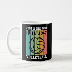 Gewoon een meisje dat van Volleyball houdt Koffiemok