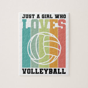 Gewoon een meisje dat van Volleyball houdt Legpuzzel
